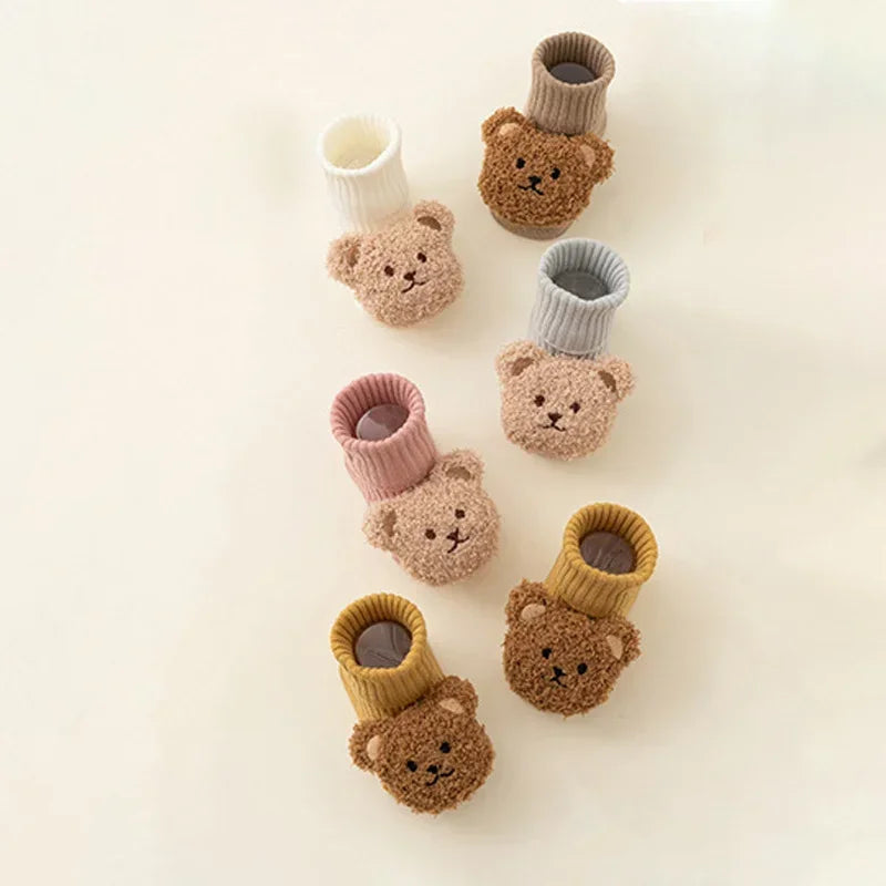 Warm Cartoon Bear Baby Socks